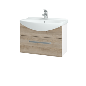 Dřevojas - Koupelnová skříň TAKE IT SZZ 65 - N01 Bílá lesk / Úchytka T01 / D17 Colorado (206710A)