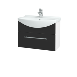 Dřevojas - Koupelnová skříň TAKE IT SZZ 65 - N01 Bílá lesk / Úchytka T02 / N03 Graphite (206727B)