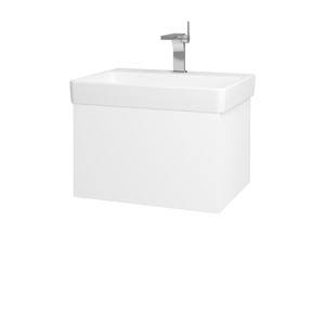 Dřevojas - Koupelnová skříň VARIANTE SZZ 60 - N01 Bílá lesk / M01 Bílá mat (194543)