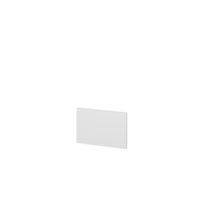 Dřevojas - Krycí deska k zakrácení KDZ SZZ (výška 20 cm) - L01 Bílá vysoký lesk (235390)