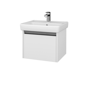 Dreja Dreja - Koupelnová skříň BONO SZZ 55 (umyvadlo Q) - N09 Bílá mat / N09 Bílá mat (203153)