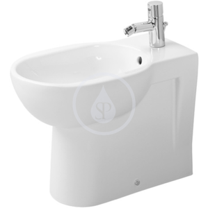 DURAVIT - Bathroom_Foster Stojící bidet s přepadem, 360 mm x 570 mm, bílý, Stojací bidet s prepadom, 360 mm x 570 mm, biely – bidet, s WonderGliss (01341000001)