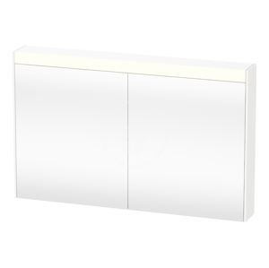 DURAVIT - Brioso Zrcadlová skříňka 760x1020x148 mm, 2 dvířka, lesklá bílá (BR710302222)