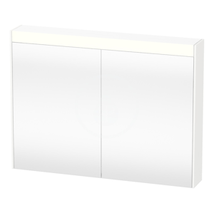 DURAVIT - Brioso Zrcadlová skříňka 760x820x148 mm, 2 dvířka, lesklá bílá (BR710202222)