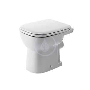 DURAVIT - D-Code Stojace WC, zadný odpad, ploché splachovanie, s HygieneGlaze, alpská biela (21090920002)
