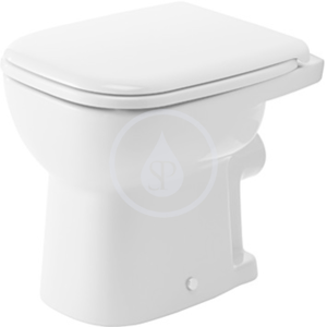 DURAVIT - D-Code Stojace WC, ploché splachovanie, zadný odpad, biela 21090900002