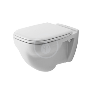 DURAVIT - D-Code Závesné WC, ploché splachovanie, s HygieneGlaze, alpská biela (22100920002)