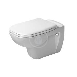 DURAVIT - D-Code Závesné WC, Rimless, s HygieneGlaze, alpská biela 25700920002