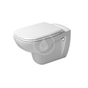 DURAVIT - D-Code Závesné WC s doskou SoftClose, biela 45350900A1