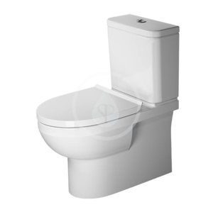 DURAVIT - DuraStyle Basic WC kombi misa, Vario odpad, Rimless, s HygieneGlaze, alpská biela 2182092000