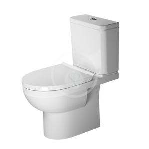 DURAVIT - DuraStyle Basic WC kombi mísa, zadní odpad, Rimless, s HygieneGlaze, alpská bílá (2183092000)