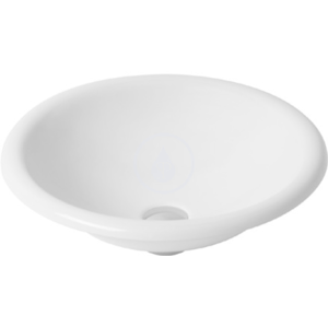 DURAVIT - Architec Bezotvorové umývadlo bez prepadu, priemer 450 mm, biele – umývadlo, s WonderGliss (03184500001)