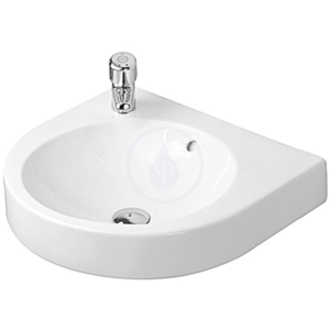 DURAVIT - Architec Bezotvorové umývadlo s prepadom, 575 mm x 520 mm, biele – umývadlo, s WonderGliss (04505800001)