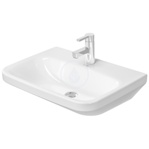DURAVIT - DuraStyle Bezotvorové umývadlo Med bez prepadu, 600 mm x 440 mm, biele – umývadlo, s WonderGliss (23246000701)