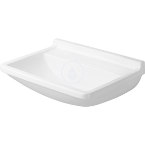 DURAVIT - Starck 3 Bezotvorové umývadlo Med bez prepadu, 500 mm x 360 mm, biele – umývadlo, s WonderGliss (03075000001)