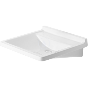 DURAVIT - Starck 3 Bezotvorové umývadlo Med bez prepadu, 600 mm x 545 mm, biele – umývadlo, s WonderGliss (03126000001)