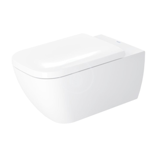 DURAVIT - Happy D.2 Závěsné WC, Rimless, s HygieneGlaze, alpská bílá (2550092000)