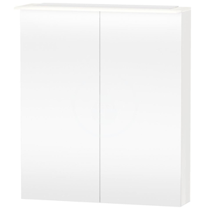 DURAVIT - Happy D.2 Zrcadlová skříňka 760x650x208 mm, s LED osvětlením, 2 dvířka, lesklá bílá (H2759302222)