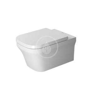 DURAVIT - P3 Comforts Závěsné WC, Rimless, s WonderGliss, alpská bílá (25610900001)