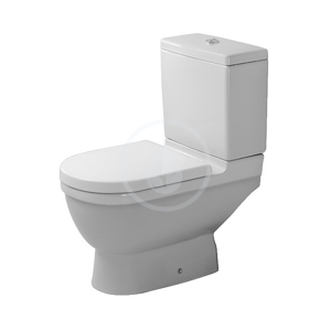 DURAVIT - Starck 3 WC kombi misa, spodný odpad, s HygieneGlaze, alpská biela (0126012000)