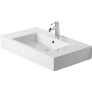 DURAVIT - Vero Bezotvorové umývadlo do nábytku s prepadom, 850 mm x 490 mm, biele 0329850060