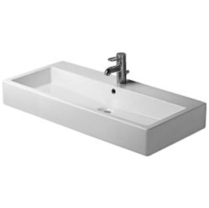 DURAVIT - Vero Bezotvorové umývadlo s prepadom, 1000 mm x 470 mm, biele (0454100060)