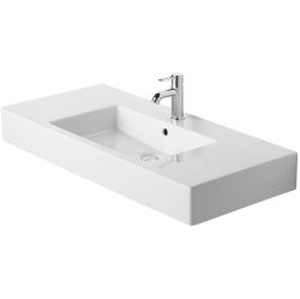 DURAVIT - Vero Trojotvorové umývadlo do nábytku s prepadom, 1050 mm x 490 mm, biele (0329100030)