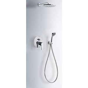 TRES Sprchová sada vstavaná · Pevná sprcha O 225mm. · Ručná masážna sprcha (07099002)