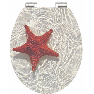 Eisl - Wc sedátko Red Starfish MDF HG se zpomalovacím mechanismem SOFT-CLOSE (80541RedStarfish)