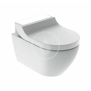 GEBERIT - AquaClean Elektronický bidet Tuma Comfort s keramikou, Rimfree, SoftClosing, biele sklo 146.292.SI.1