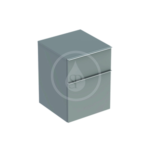 GEBERIT - iCon Postranná skrinka, 450 mm x 600 mm x 477 mm - skrinka, platinová lesklá (840047000)