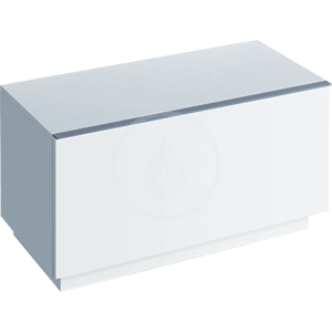GEBERIT - iCon Postranná skrinka, 890 mm x 472 mm x 477 mm - skrinka, biela lesklá (840090000)