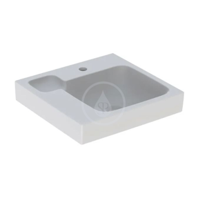 GEBERIT - iCon Umývadlo, 500 mm x 485 mm, biele - jednootvorové umývadlo, ľavé (124150000)