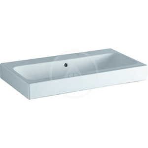 GEBERIT - iCon Umývadlo, 900 mm x 485 mm, biele - bezotvorové umývadlo, s KeraTect (124093600)