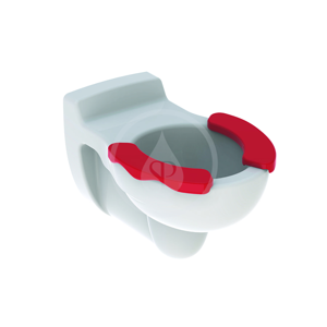 GEBERIT - Kind Závesné detské WC, 330 mm x 535 mm, biele - klozet, červená plocha (201710000)