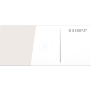 GEBERIT - Omega70 Ovládací tlačítko typ 70, pro oddálené ovládání, pro splachovací nádržku pod omítku Omega, bílé sklo (115.084.SI.1)