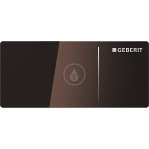 GEBERIT - Omega70 Ovládacie tlačidlo OMEGA70, na nádržky OMEGA, hnedé sklo (115.084.SQ.1)