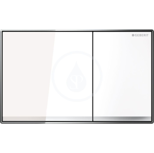 GEBERIT - Sigma60 Ovládacie tlačidlo splachovania, sklo/biela 115.640.SI.1