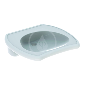 GEBERIT - Vitalis Zdravotné bezotvorové umývadlo, 550 mm x 550 mm, biele - umývadlo (221555000)