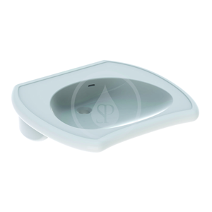 GEBERIT - Vitalis Zdravotné bezotvorové umývadlo, 550 mm x 550 mm, biele - umývadlo, s KeraTect (221556600)