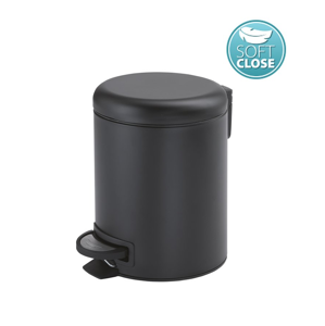 Gedy Gedy - POTTY odpadkový koš 3l, Soft Close, černá mat (320914)