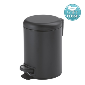 Gedy Gedy - POTTY odpadkový koš 5l, Soft Close, černá mat (330914)