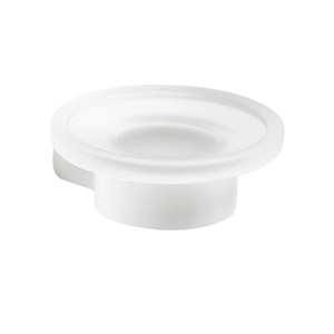 Gedy - PIRENEI mýdlenka, bílá mat/sklo satin (PI1102)