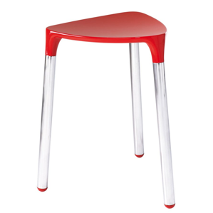 Gedy - YANNIS kúpeľňová stolička, 37x43,5x32,3 cm, červená (217206)