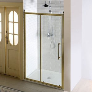 GELCO - ANTIQUE sprchové dveře posuvné,1100mm, ČIRÉ sklo, bronz (GQ4211C)