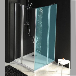 GELCO - ONE sprchové dvere s pevnou časťou 800 mm, číre sklo (GO4880)