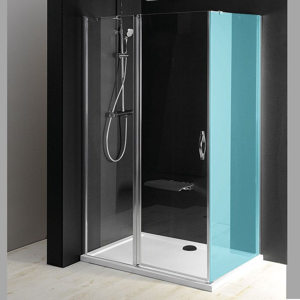 GELCO - ONE sprchové dvere s pevnou časťou1100 mm, číre sklo GO4811