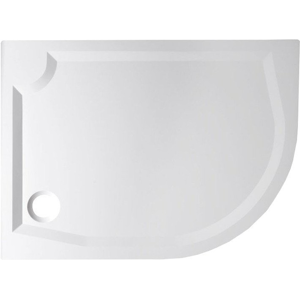 GELCO - RIVA sprchová vanička z liateho mramoru, štvrťkruh 120x90 cm, ľavý GR12090L