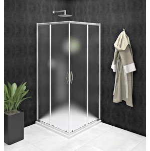 GELCO - SIGMA SIMPLY štvorcová sprchová zástena 900x900 mm, rohový vstup, Brick sklo GS2490GS2490