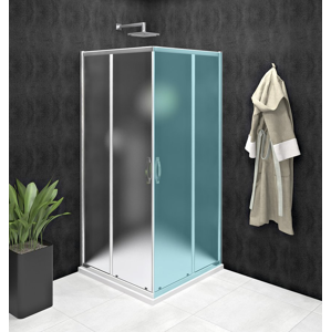 GELCO - SIGMA SIMPLY sprchové dvere posuvné pre rohový vstup 1000 mm, sklo BRICK GS2410